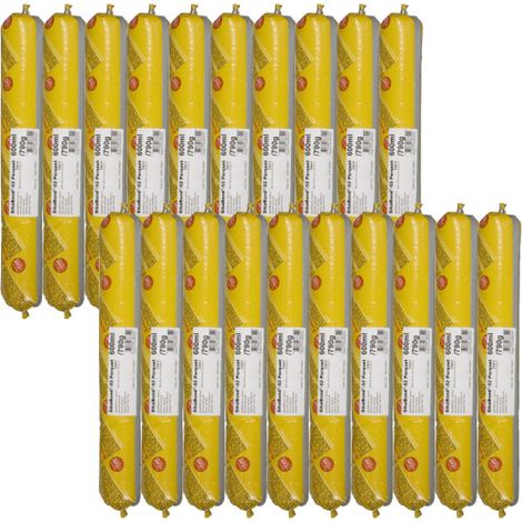 Lot de 20 poches colle élastique SikaBond 52 parquet 600ml – Polymérisation rapide – Pour bois nerveux et anciens carrelages – Réduit les bruits d'impact (1/5)