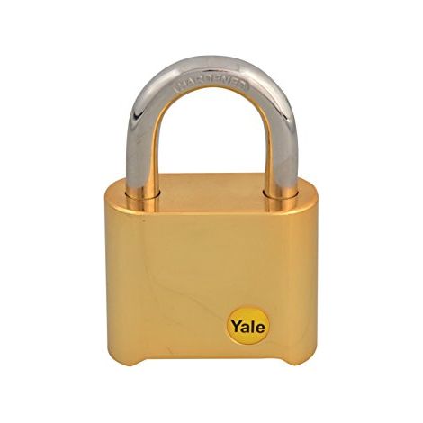 Yale Locks, Yaly 50 12650 Lucchetto combinazione finitura ottone, B00L2JXMHG (1/4)