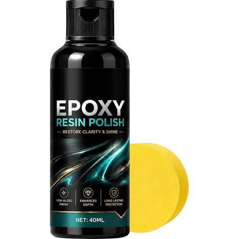 Kit polissage pour résine époxy Solution Brillante De Polissage Plateau Agent De Soin Brillant Pour Résine Pour Artistes Menuisiers Restaurateurs Amateurs Maison Atelier Sculpture Loisirs C (1/5)