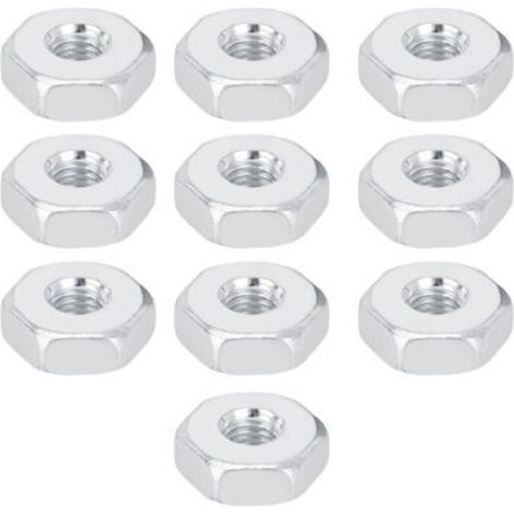 10 Pièces Guidon Chaîne Protège-Écrous Hexagonaux 8mm en Acier Inoxydable pour Tronçonneuse -