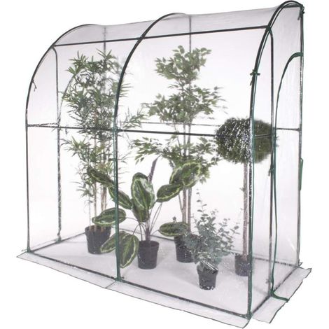 Serra da Giardino a Parete Senza Ripiani con copertura in PVC impermeabile 200x100x210H cm A Parete (1/5)