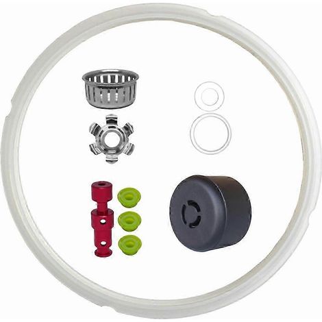 Accessoires pour autocuiseurs de 6 litres, pièces de rechange incluant la poignée de décompression et le joint d'étanchéité. (1/5)