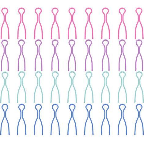 Lntyq Pinces de Canette, 100 Pièces Pinces Bobines Fil, Pinces à Bobines de Fil, Support de Bobine en Plastique Clips à Canette, Porte-Bobines Porte Fil Canette Clips