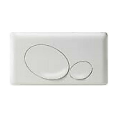 Placca bianca due pulsanti nupi geco 08wpb