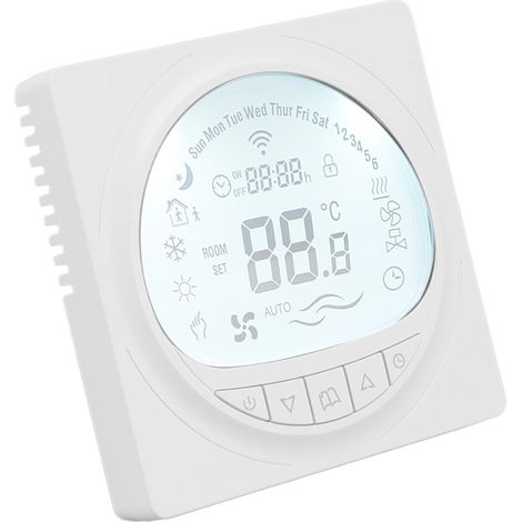 Programmierbarer Thermostat für Fußbodenheizung, großes LCD-Display, Temperaturregler für die Wasserversorgung mit 485-V- und 220-V-Anschluss (1/5)