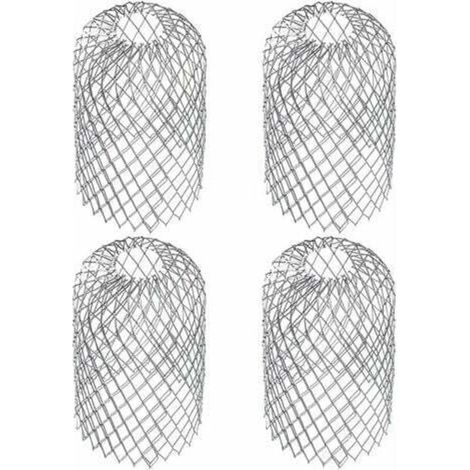Aiperq – Pièces crapaudines pour gouttière – Lot de 4 filtres en acier inoxydable – Dimensions 6,69 x 3,15 pouces – Empêche les débris et saletés