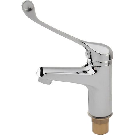 Mitigeur Lavabo PMR Chromé Argent Poignée Médicale R (1/4)