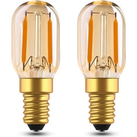 Ampoule E14 LED 1W T22 Mini Ambre à Filament Équivalent 10W, Blanc Chaud 2200K Ampoules Tubulaire Décorative Veilleuse, Non Dimmable, (1/5)