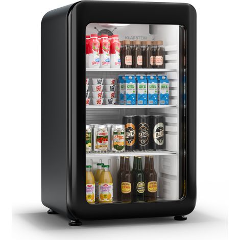 Klarstein Nevera para bebidas Audrey Evo  diseño retro  puerta de cristal  95 L  CEE C (1/4)