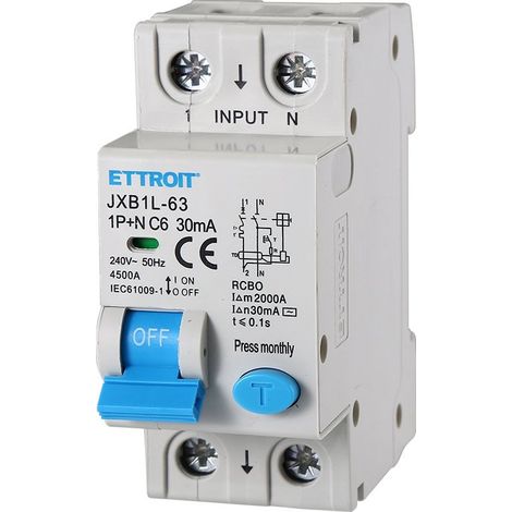 Magnetotermico Differenziale 2P 6A 30mA 220V