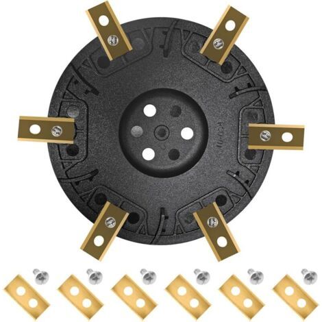 Disque de Lame de Tondeuse à Gazon, réglage de Tondeuse à Gazon robotique - Disque de Lame avec 6 x Lames pour Worx Landroid S&M, Landxcape, Kress et Einhell
