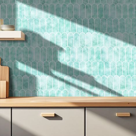 10Pcs Self-Adhesive Wall Tile Stickers (1/5)