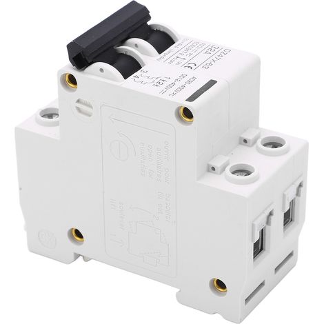 Disjoncteur miniature BAOYIDZ47X-63 32 A 400 V AC/DC 2P pour systèmes photovoltaïques à panneaux solaires, montage sur rail DIN (1/5)