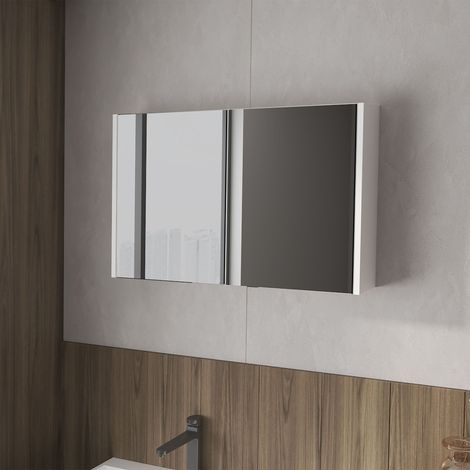 McNary pensile bagno con specchi integrati e due ante