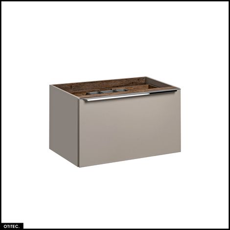Meuble sous vasque - 80 cm - 2 tiroirs - BOLD TAUPE (1/5)