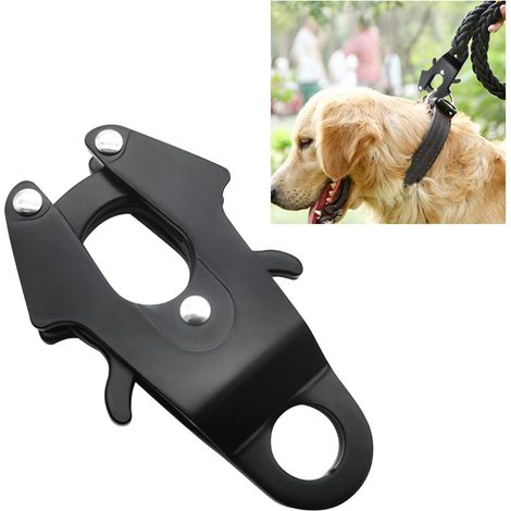 1 pince grenouille, aluminium spatial, boucle à libération rapide, résistance 1000 kg, diamètre 14 mm, pour laisse chien et levage lourd