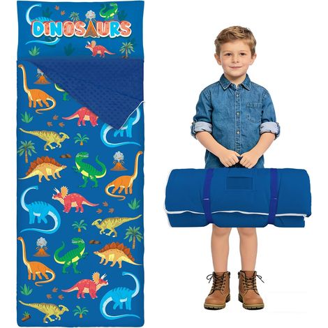 Sac de Couchage pour Enfants avec Oreiller Amovible et Couverture 15060cm,Parent (1/5)