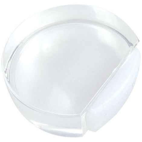 BUNTHAUS Butoir de porte sol auto-adhésif - Protection pour les murs et les meubles sur tous les sols durs - Transparent - Lot de 2 pièces semi-rondes (1/5)