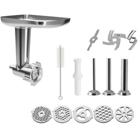 Acier Inoxydable Hachoir à Viande pour KitchenAid Robot Pâtissier Accessoires (1/5)