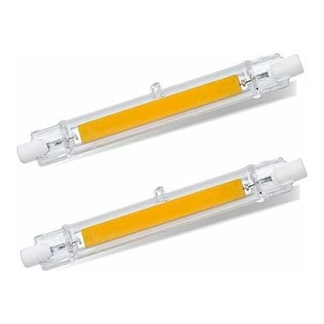 Ampoule R7S LED 118mm Blanc Froid 6000K, 1200LM, R7S 13W COB LED Équivalent Halogène R7S J118 100W 120W, 360 Degrés, Non-dimmable, LED R7S 118mm Slim pour Plafonnier/Lampadaire, lot de 2 (1/4)