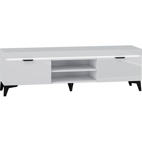 Mueble TV 2 puertas 157 cm con LED Ruben Blanco