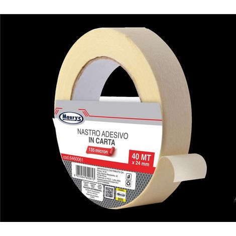 MAURY'S NASTRO CARTA ADESIVO CON 135 MICRON 40 MT X 24 MM OKX