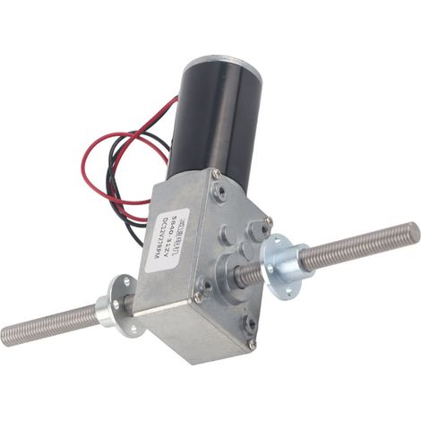 Schneckengetriebemotor, rechts- und linksgängige Welle, koaxial, M8-Gewinde, Untersetzung 1280, Motor mit Flansch, Untersetzung 290 (1/5)