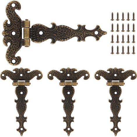 Kit de 4 charnières en T - Robuste 4,33 po 2,75 po (1/5)