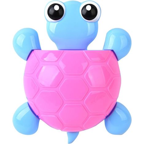 Porte-brosses à Dents Tortue à Ventouse Rouge 2 Pièces pour Salle de Bain (1/5)