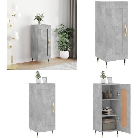 Sideboard Betongrau 34,5x34x90 cm Holzwerkstoff - Sideboard - Wohnwand - Regal - Wohnzimmermöbel - Betongrau - Home & Living (1/5)