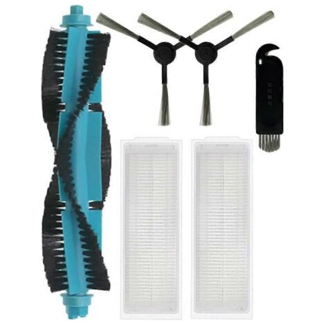 Pi��ces de rechange pour filtre HEPA et brosse lat��rale principale de remplacement pour aspirateur robot Proscenic M6 Pro