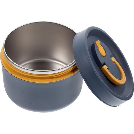 Boîte à bento isotherme portable et réutilisable en acier (1/5)