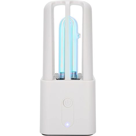 Lampe UV germicide Portable LED UV-C Désinfectant Lampe Rechargeable USB Nettoyage pour Maison Intérieur Hôtels Voyage (1/5)