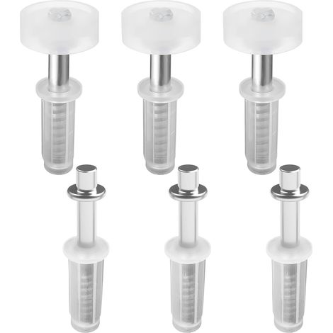 Guides de rouleau pour porte à deux volets et pivot supérieur, kit de quincaillerie pour porte de placard à ressort (1/5)