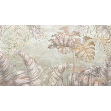 Papier peint panoramique - Plantes tropicales - 130 cm x 71 cm (1/2)