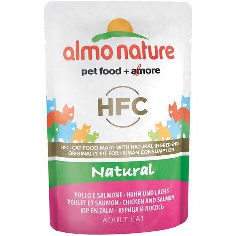 Almo Nature HFC Naturel Sachet de 55 g - Poulet et Saumon
