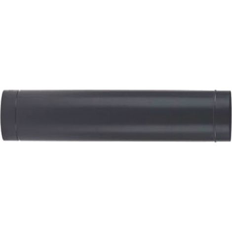 TUBO PORCELLANATO PER STUFE A LEGNA NERO OPACO ALA SMALTO CLASSIC  ø mm.80x500h.    ALA