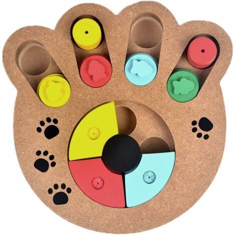 Jouet Chien Intelligence Jeu éducatif Chiens Jeu de Dissimulation interactif Chien Jouet Jeu de Dissimulation interactif Distributeur de croquettes pour Chien et Chat (1/5)