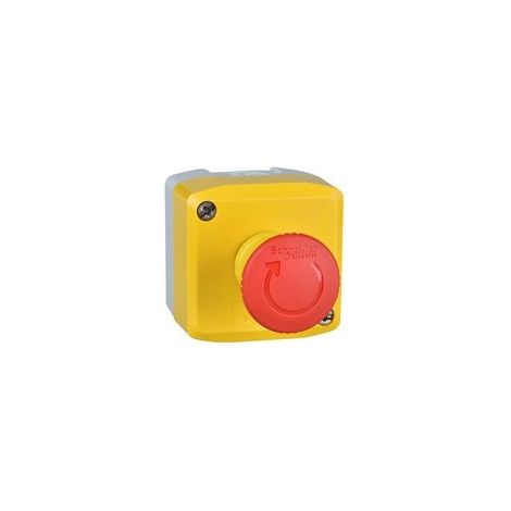 Harmony boite jaune 1 arrêt d'urgence rouge Ø40 tourner pour déverrouiller 2O - XALK178F