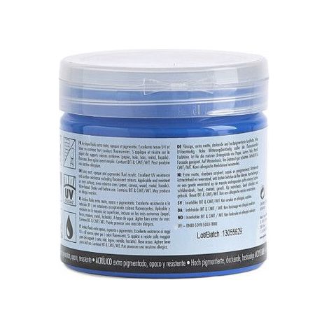 Peinture acrylique - Extra mate - Bleu cobalt - 256011 - Pébéo Mat Pub - 140ml (1/3)