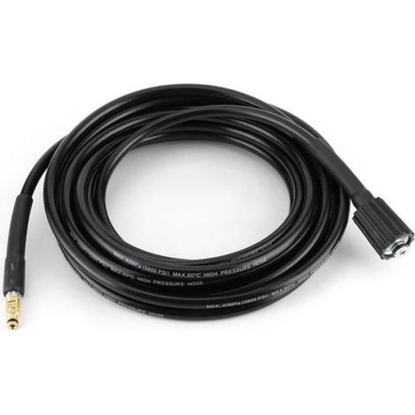 Tuyau De Nettoyeur Haute Pression - 40 MPa - Température Max 60 °C - Compatible K2 K3 K4 K5 - Noir (1/4)