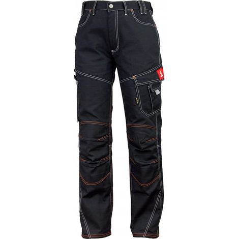 Pantalones de trabajo urgentes, negros resistentes URG-B 44 (1/4)