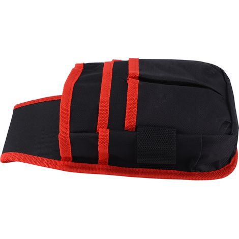 Sac ceinture bricolage Oxford tissu résistant poche ceinture électricien technicien maintenance électrique rouge (1/5)