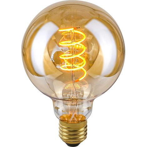 Bombilla LED E27 4W Cálida Retro Edison Italux LDS-G95-SA G95 (1/2)
