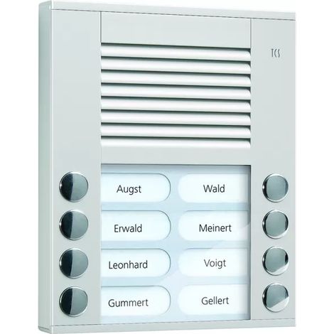 TCS Tür Control Audioaußenstation 2-reihig PES08-EN/04 (1/2)