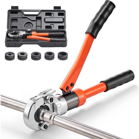 VEVOR Pinza Crimpatrice Idraulica per Tubi in Alluminio e Plastica PEX, Pinza Crimpatrice per Raccordi per Tubi con Ganasce TH16 TH20 TH26 TH32, Custodia per Trasporto, Kit di Crimpatura (1/5)