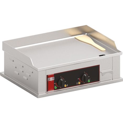 Plaque Lisse à Snacker Electrique en Inox - 600 x 400mm - Sofraca
