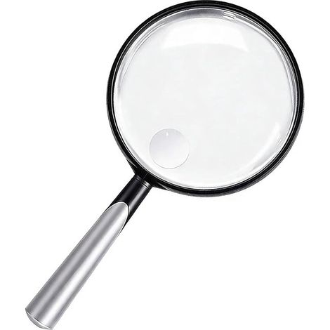Loupe de poche 10X/30X - Lentille de 110 mm - Cadre léger en ABS - Grande taille - Pour enfants, seniors, travaux de précision, loisirs et sciences