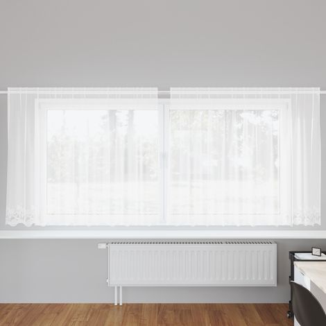 Cortina de Encaje con cortinas 300x140cm Poliéster vidaXL (1/5)
