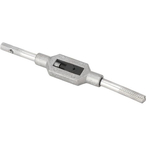 Llave para machos de roscar ajustable de acero aleado para machos de roscar M1 a M8, con mango antideslizante desmontable para roscado manual.
